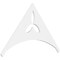 Ekena Millwork Pitch Naple Architectural Grade PVC Gable Pediment, 48"W x 28"H x 1"P (14/12) GPP048X028X100NAP - alternate 1